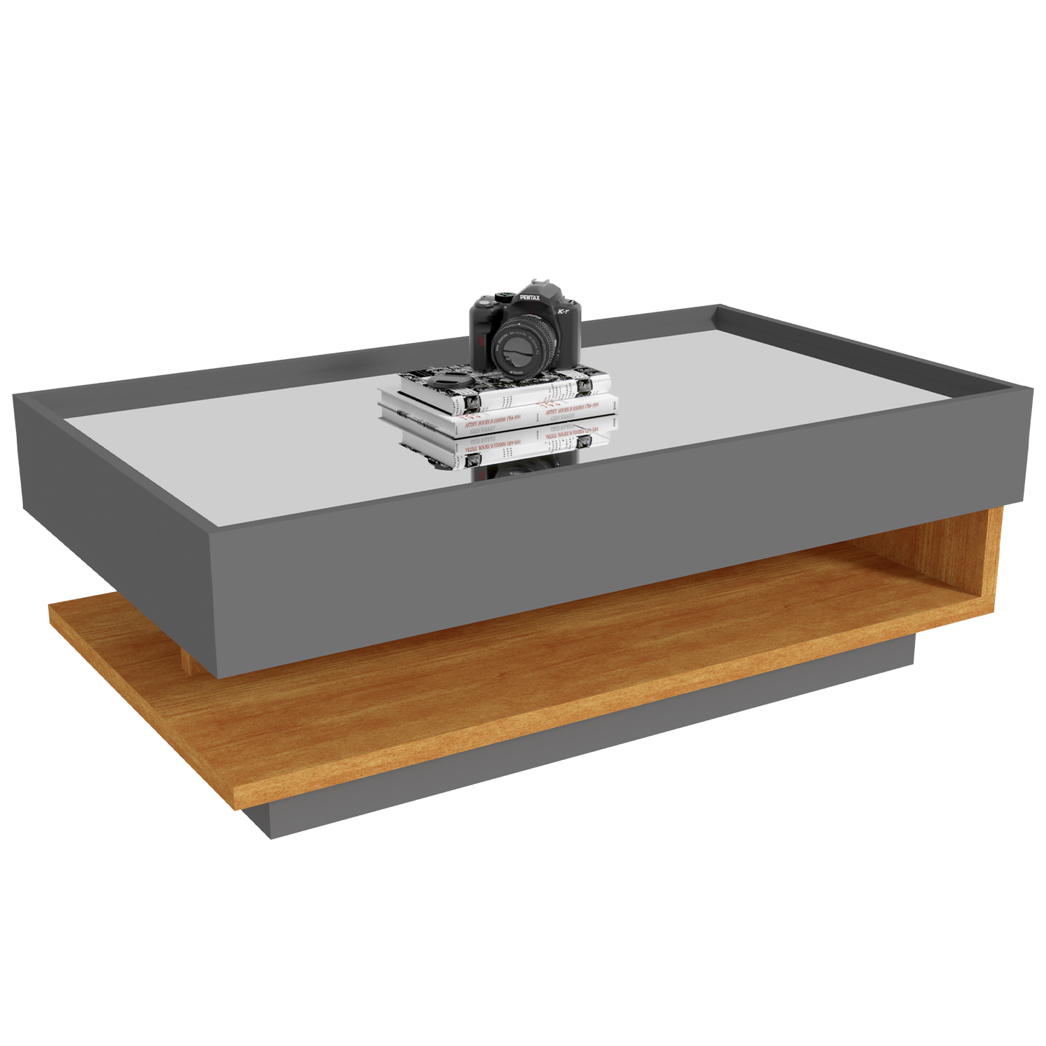 Mesa de Centro Dunas Freijó / Grafite