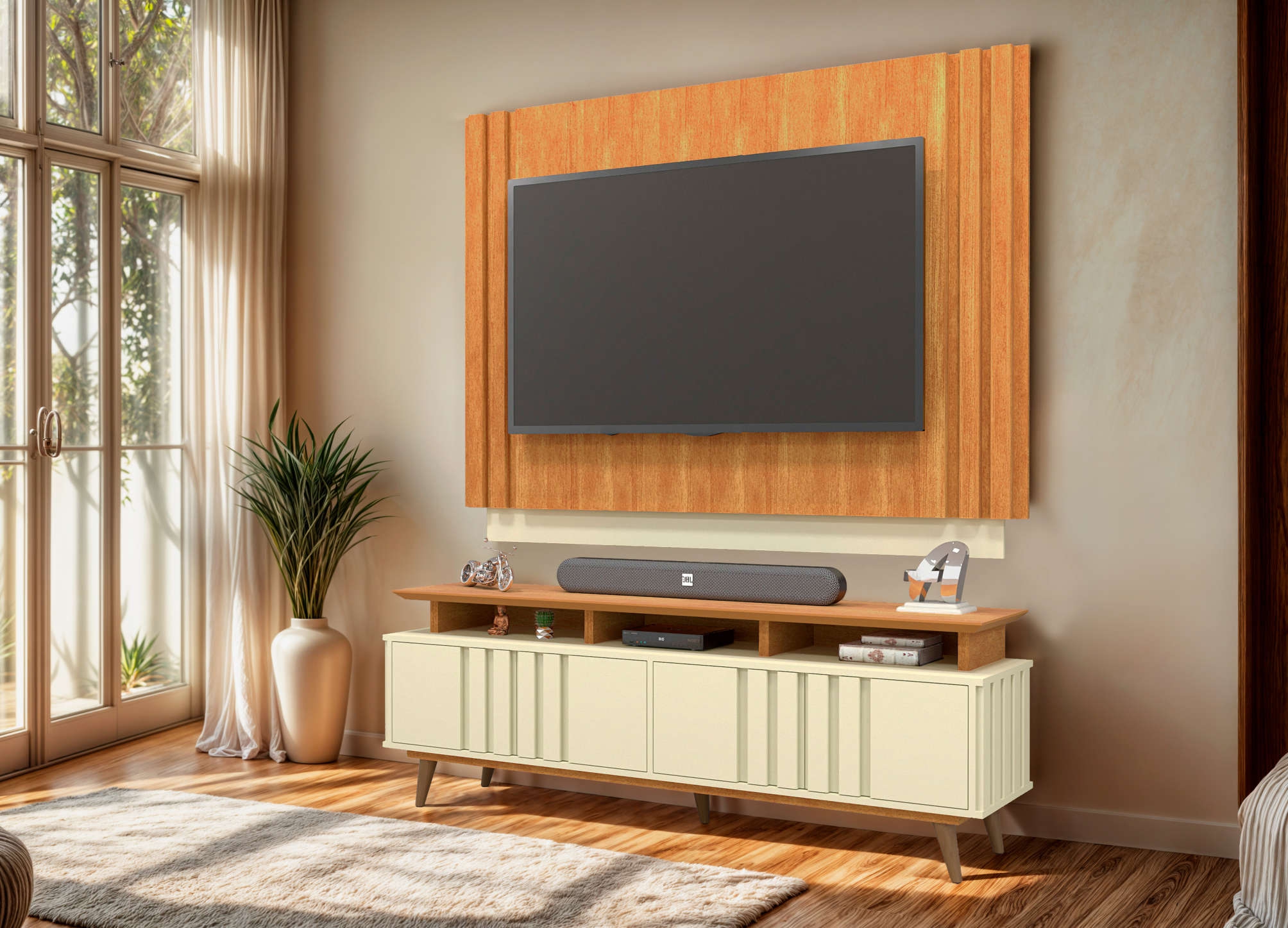 Painel Paraty Freijó / Off White - Imagem 2