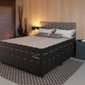 Kit Cama Box Casal Colchão Turquia