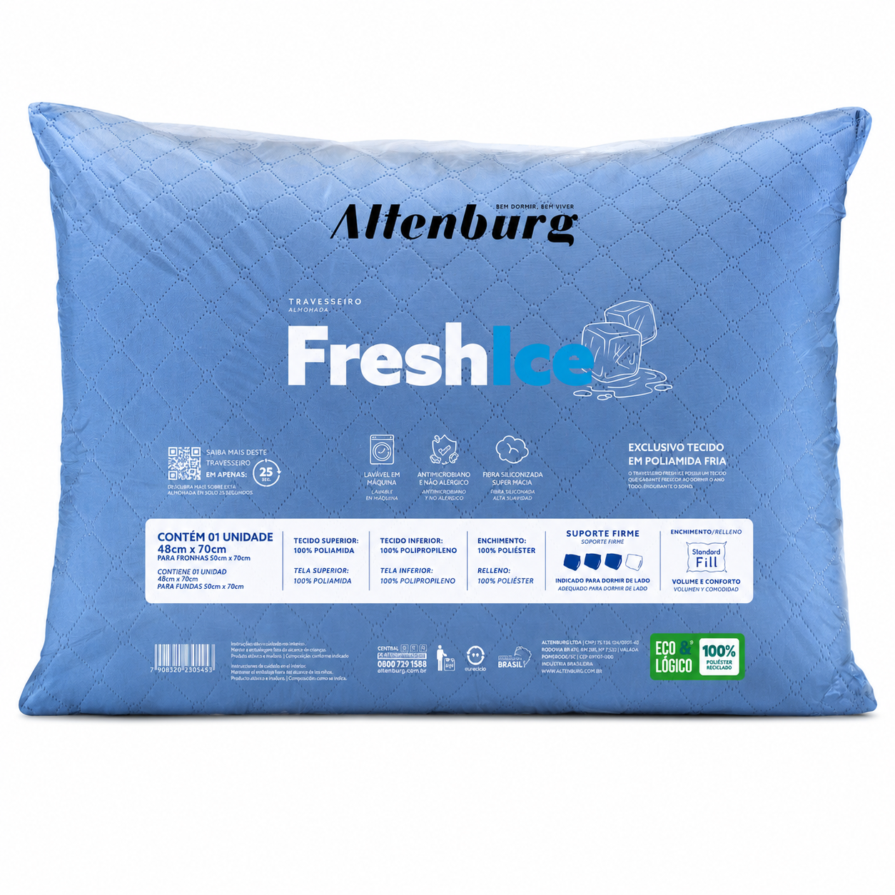 Travesseiro Altenburg fresh ice